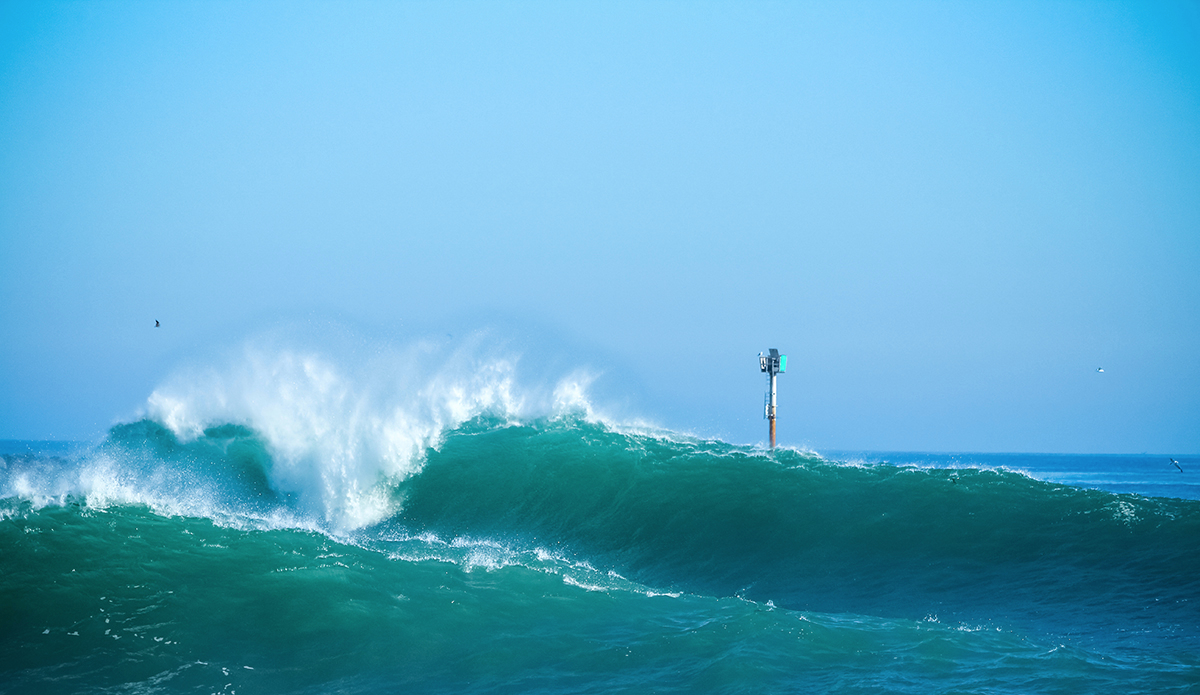 The Wedge during Hurricane Marie. Photo: <a href=\"https://instagram.com/zakharykipp_/\">Zak Kipp</a>