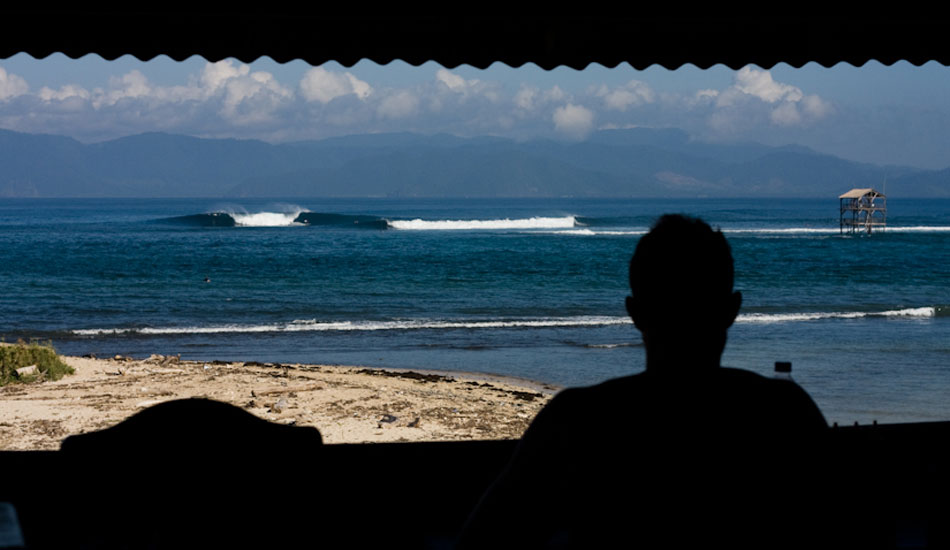 This breakfast spot in Sumbawa has a great view. Photo: Zak Bush