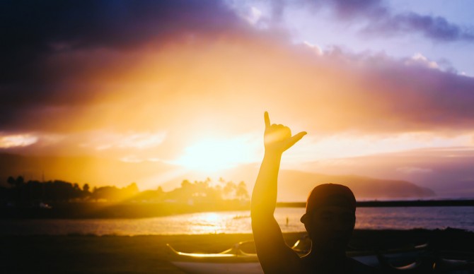 Shaka from the North Shore.