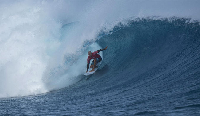 Kelly Slater UNBELIEVABLE Double Barrel Fiji | The Inertia