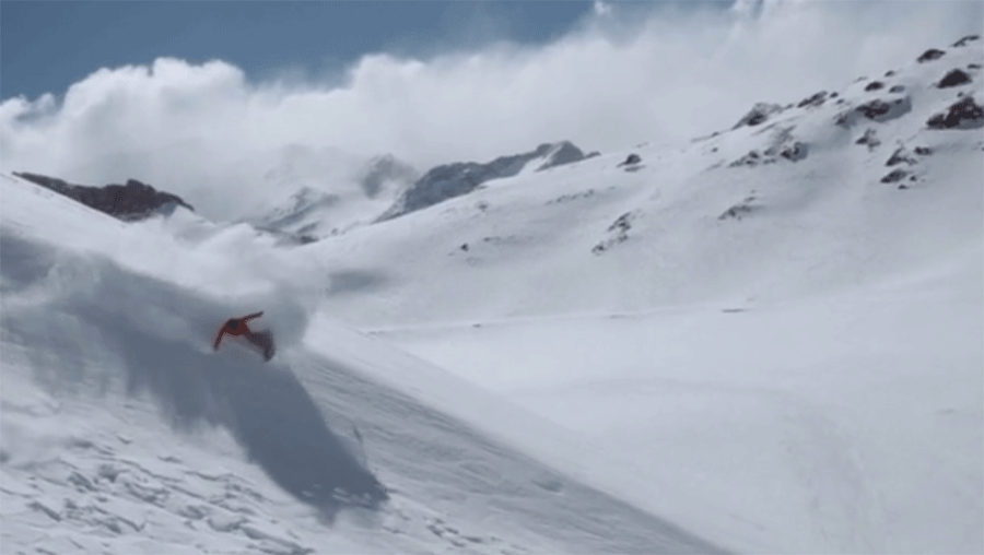 Snowmobiles, skin tracks and snowboards; Bryan Iguchi and Mark Carter ...