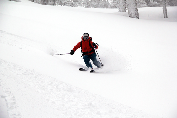 ski tour set up