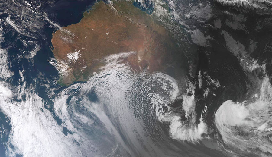 The complex low weather system currently swirling over south-eastern Australia. Image: Bureau of Meteorology