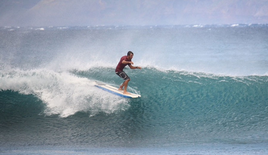 Ariana Brown captured how easily the Wavestorm glides through difficult sections while surfing in stormy conditions