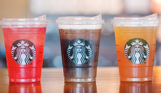 Starbucks: strawless by 2020.