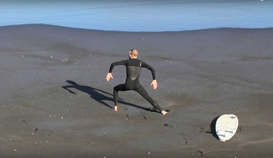 yoga before surfing