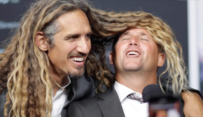 Rob Machado gets Pat O'Connell in a sick hair barrel. Photo: The Inertia