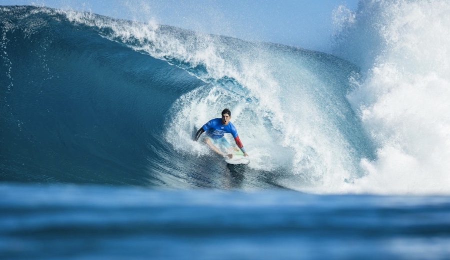 The WSL just crunched the numbers and Gabriel Medina's world title seems all but certain. Photo: Poullenot/WSL