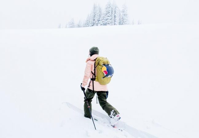 Michelle Parker rips on skis and rides for Black Crows and Red Bull