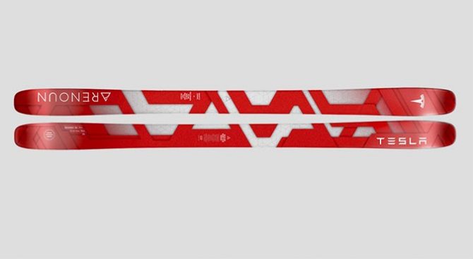 Elon Musk got a pair of custom skis from Renoun