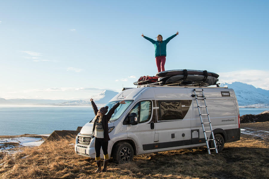 Two women with a van and a plan. Photo: Eleonora Raggi