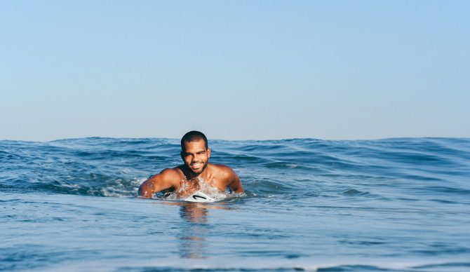 Hunter Jones paddling