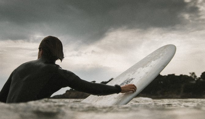 Paddling Surfer