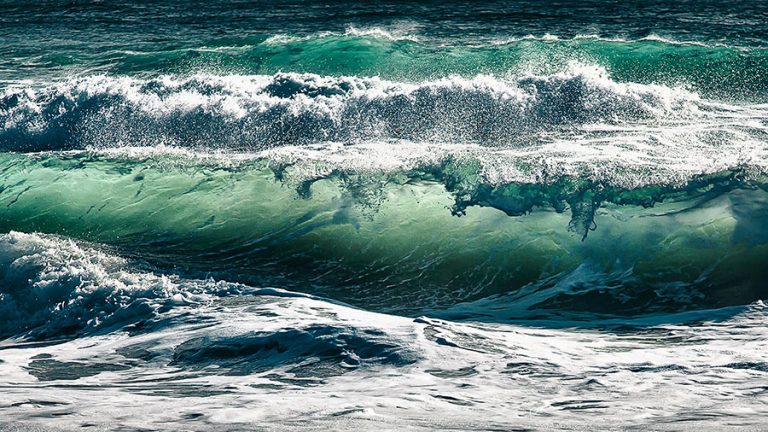 Waves in water when seismic energy