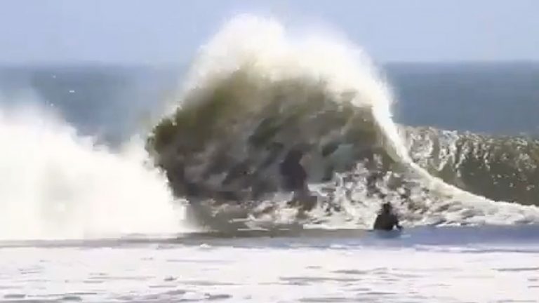 Skeleton Bay surfing