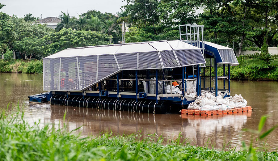 Boyan Slat River cleanup