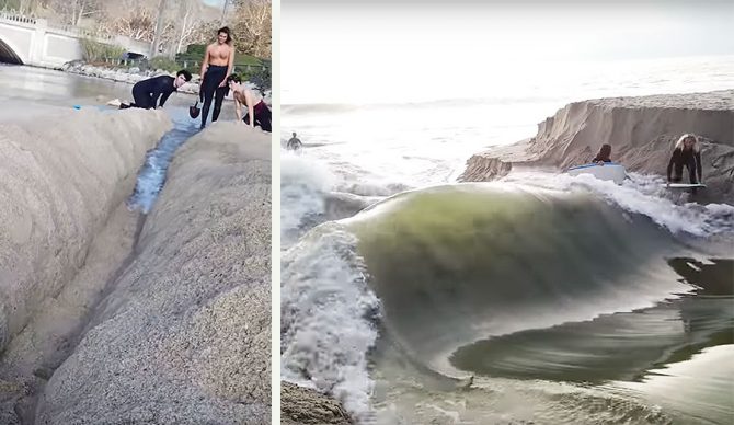 River wave at Aliso Creek