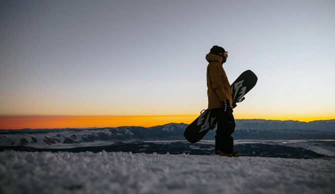 Lonnie Kauk looks out on the Sierra Nevada Mountains