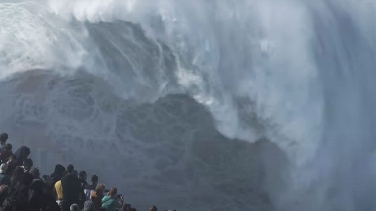 Nic Von Rupp surfs Nazare