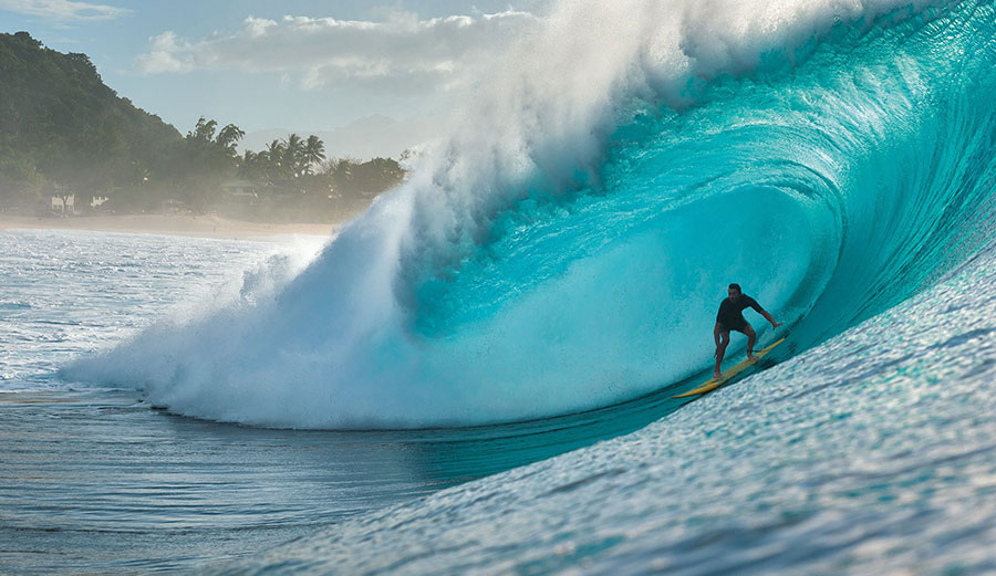Surfer at Pipeline