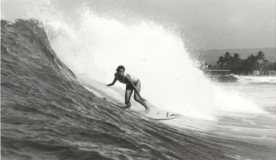 Jodie Cooper was known for her ability to surf big waves. 