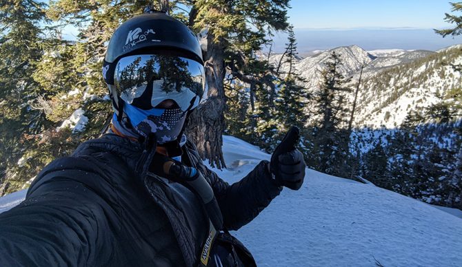 skiing mt. pinos near Los Angeles