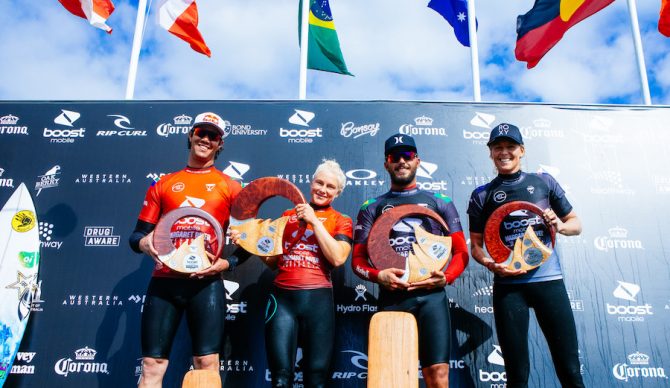 Tatiana Weston-Webb and Felipe Toledo win the WSL Margaret River Pro