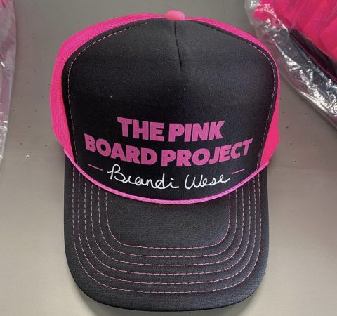 pink boad project hats