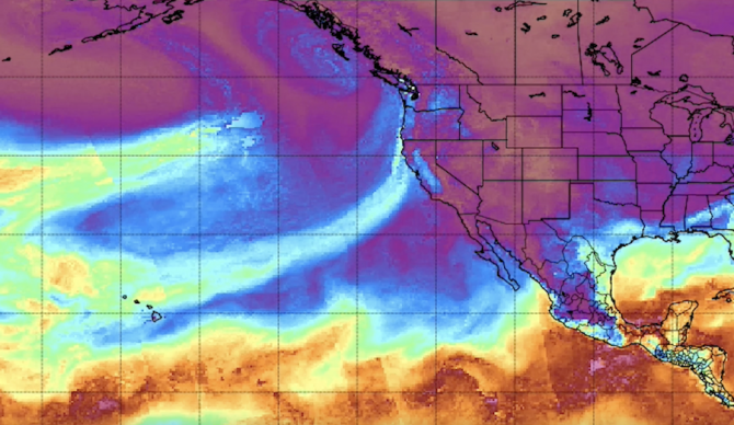 Atmospheric River Satellite Image