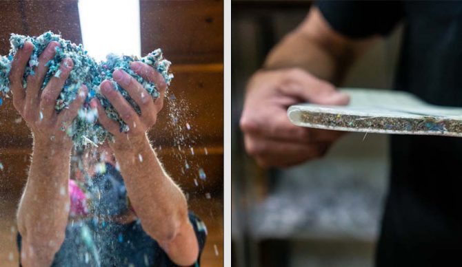 turning shred into skateboards