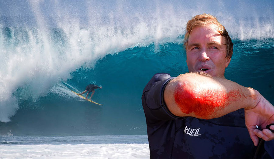 Jamie O'Brien Gives the Pipeline Reef Its Pound of Flesh