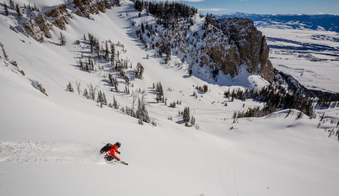 spring ski powder Jackson