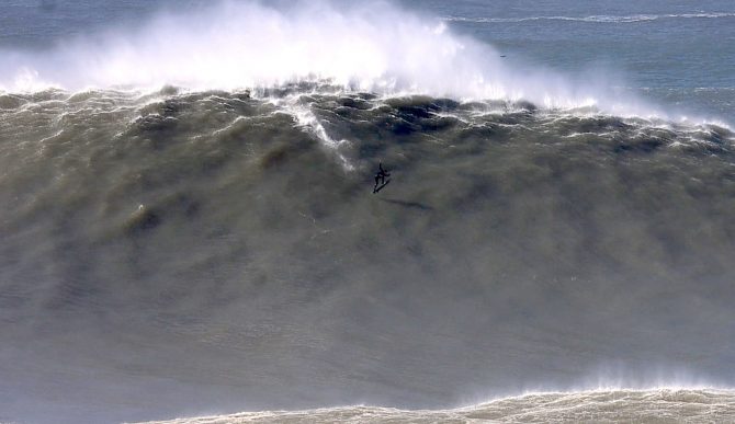 Catching Air at Nazare Ho Stevie