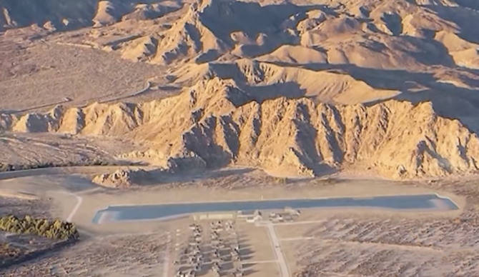 aerial overview of the proposed La Quinta wave park