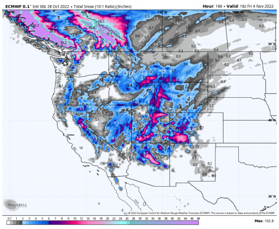 snow forecasted for the sierras