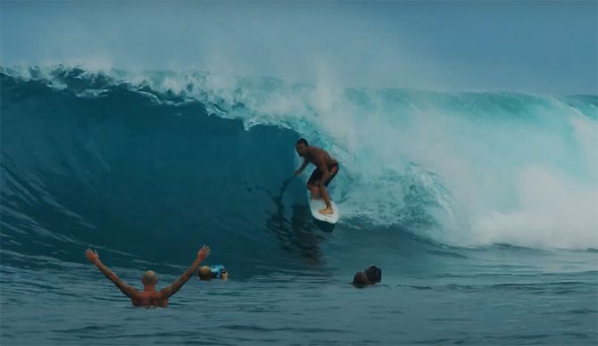 Joel Parkinson surfing in Mentawai Islands