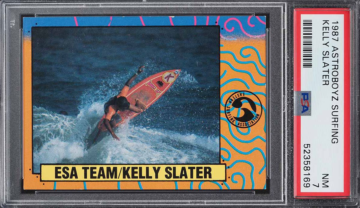 Kelly Slater rookie trading card