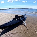 Oru Kayak beach LT sport assembled on the beach at low tide