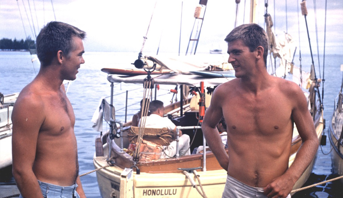 Bing and Rick, shortly before leaving Honolulu for Tahiti. Photo: BC