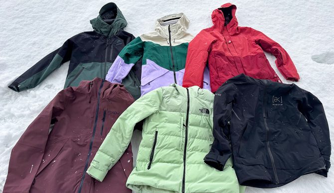 The Best Women's Snowboard Jackets top picks lying in the snow