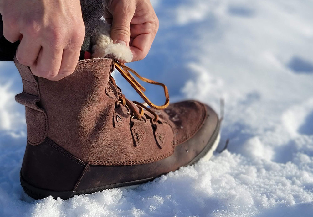 a close up picture of the Manitobah Mesa winter boots