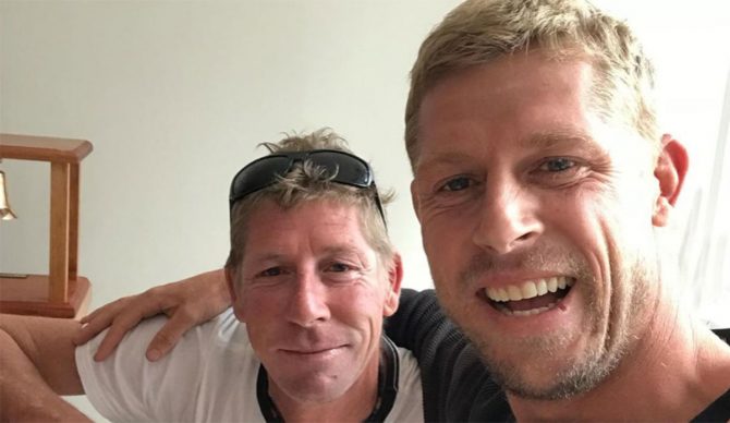 Mick Fanning and brother Edward