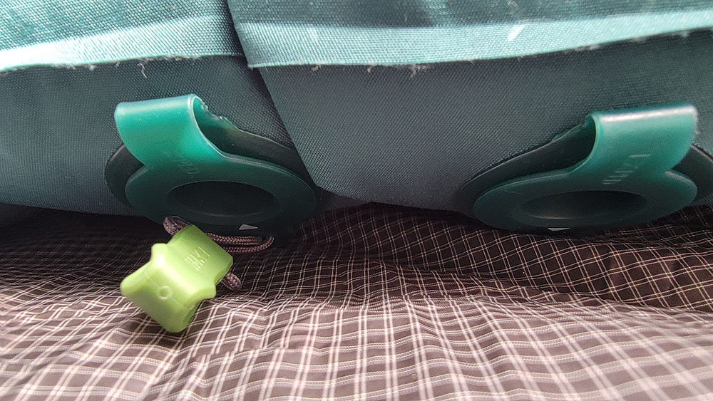 the inflation nozzles of the Exped air mattresses