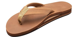 Rainbow Double Layer Classic Leather with Arch Support