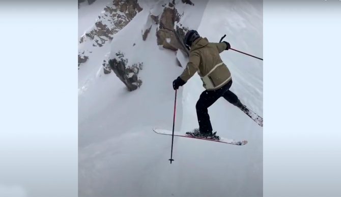 These Are the Most Colossal Corbet's Couloir Wipeouts Captured on Film This Year