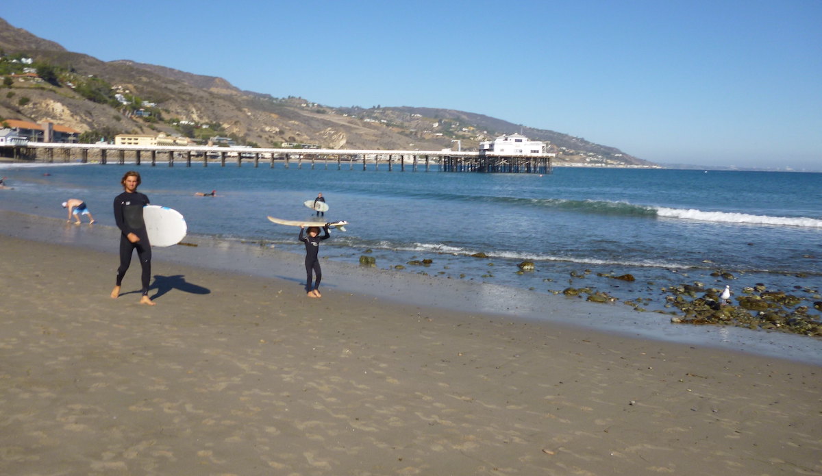 Malibu Lagoon is great for casual walks in the sand. Photo: Shinya Suzuki