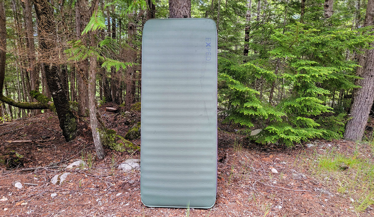 exped megamat 10 sleeping pad in the forest