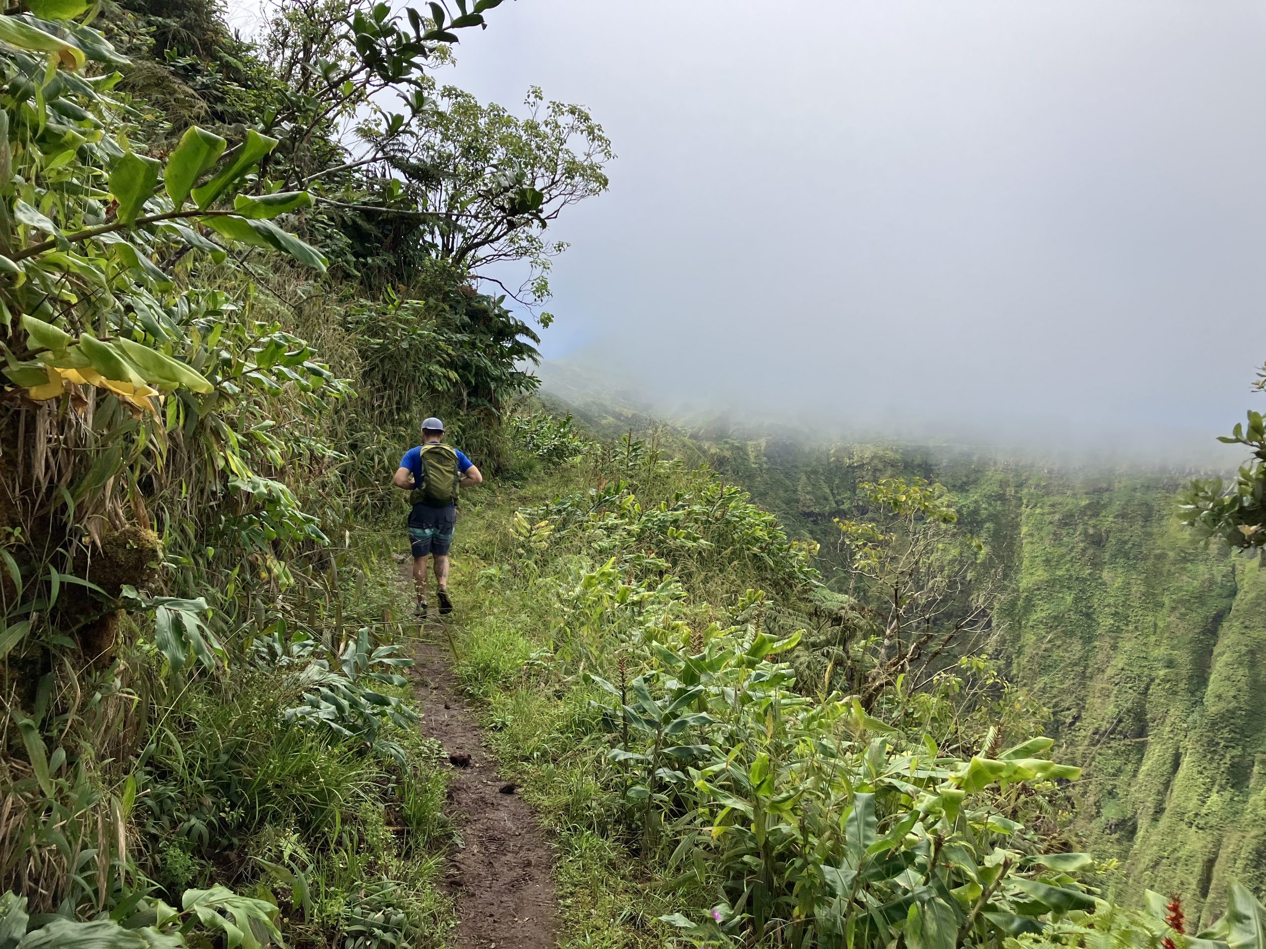 hiking in the tropics with a hiking backpack