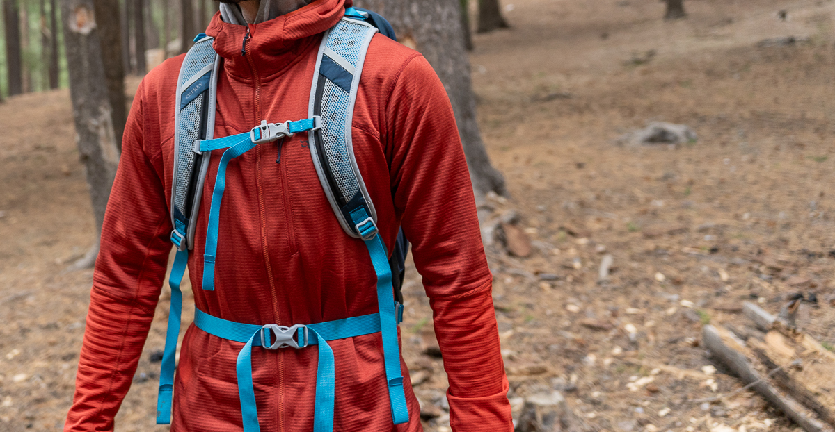 showing straps on a daypack