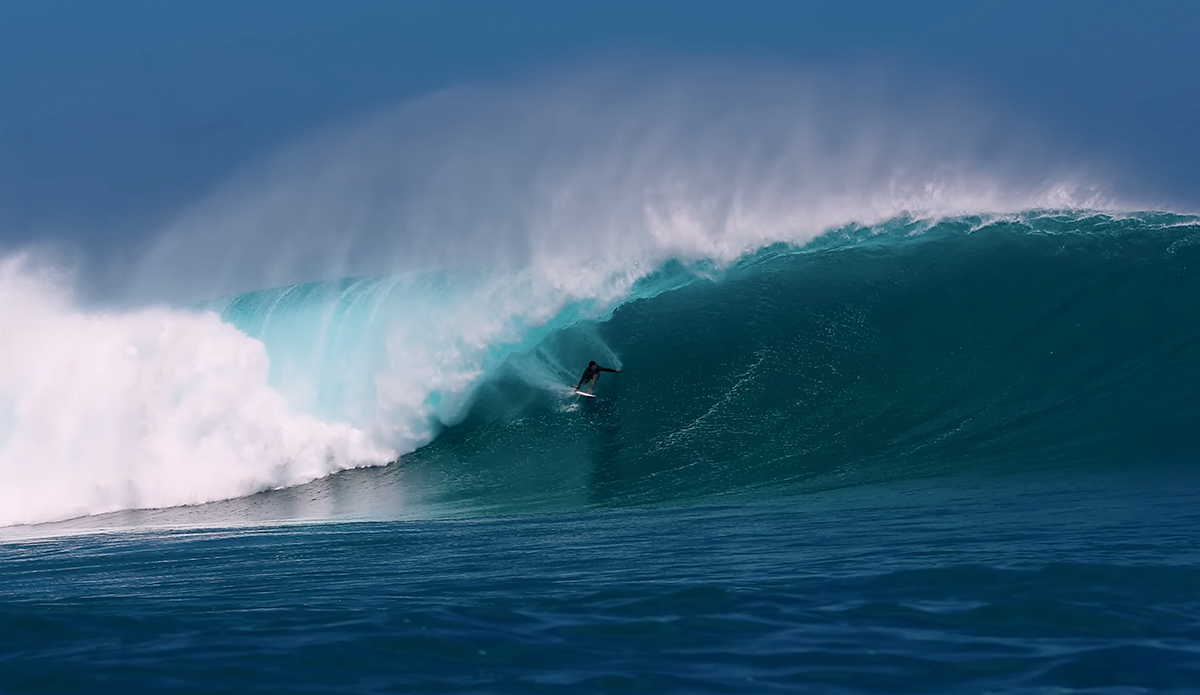 Nathan Florence locking in on a wave on one of the best sessions of his life. Photo: Nathan Florence // YouTube